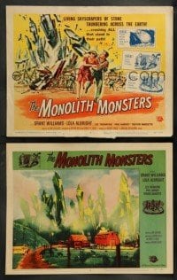 4k502 MONOLITH MONSTERS 8 LCs '57 Grant Williams, Lola Albright, cool sci-fi horror images!