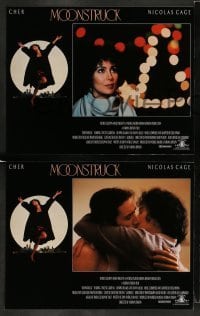 4k506 MOONSTRUCK 8 LCs '87 Nicholas Cage, Olympia Dukakis, Cher, directed by Norman Jewison!