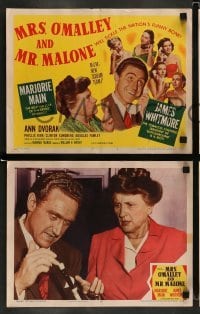 4k510 MRS. O'MALLEY & MR. MALONE 8 LCs '51 Marjorie Main & Whitmore tickle the nation's funny bone!