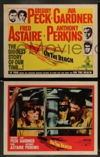 4k559 ON THE BEACH 8 LCs '59 Gregory Peck, Ava Gardner, Fred Astaire, directed by Stanley Kramer!