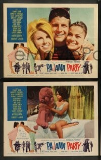4k574 PAJAMA PARTY 8 LCs '64 Annette Funicello, Kirk, Native American Buster Keaton in border