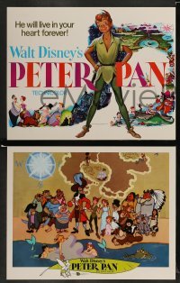 4k033 PETER PAN 9 LCs R69 Walt Disney animated cartoon fantasy classic, great full-length art!