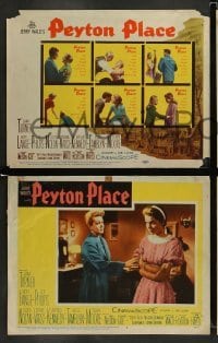 4k585 PEYTON PLACE 8 LCs '58 from the novel of small town life by Grace Metalious, Hope Lange!