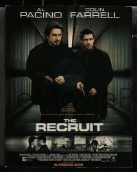 4k024 RECRUIT 10 LCs '03 Al Pacino, Colin Farrell, Bridget Moynahan!
