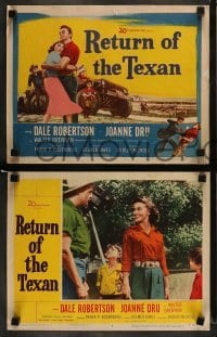 4k623 RETURN OF THE TEXAN 8 LCs '52 images of Dale Robertson, Joanne Dru, Richard Boone!
