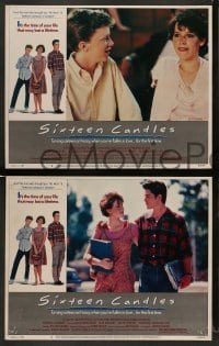 4k653 SIXTEEN CANDLES 8 LCs '84 Molly Ringwald, Anthony Michael Hall, John Hughes directed!