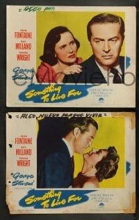 4k660 SOMETHING TO LIVE FOR 8 LCs '52 Joan Fontaine, Ray Milland, Teresa Wright, George Stevens