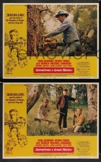 4k816 SOMETIMES A GREAT NOTION 7 LCs '71 Paul Newman, Henry Fonda, Lee Remick, Michael Sarrazin!