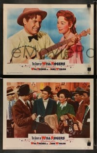 4k675 STORY OF WILL ROGERS 8 LCs '52 Michael Curtiz, Will Rogers Jr. as his father, Jane Wyman!