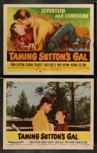 4k686 TAMING SUTTON'S GAL 8 LCs '57 Lupton, Gloria Talbott, she's seventeen & lonesome!