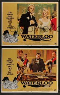 4k751 WATERLOO 8 LCs '70 Rod Steiger as Napoleon Bonaparte, Christopher Plummer, Orson Welles!