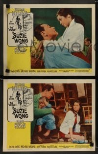 4k777 WORLD OF SUZIE WONG 8 LCs '60 great images of William Holden & sexy Nancy Kwan, Sylvia Syms!