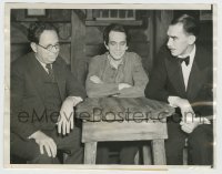4m063 ABE LINCOLN IN ILLINOIS stage play 7x9 news photo '38 Raymond Massey with Robert E. Sherwood!