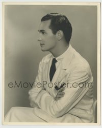 4m114 BARRY SULLIVAN deluxe 8x10 still '30s super young profile portrait in white suit by Delar!