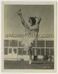 4m534 JOAN CRAWFORD 8x10.25 still '20s in cool dress showing her Charleston kick!