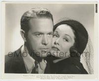 4m240 DANGEROUS TO KNOW 8.25x10 still '38 close up of worried Gail Patrick & Harvey Stephens!