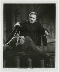 4m286 DRACULA HAS RISEN FROM THE GRAVE 8.25x10 still '69 vampire Christopher Lee over his victim!