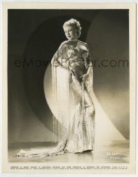 4m374 GINGER ROGERS 8x10.25 still '35 full-length portrait in sexy shimmering gown from Roberta!