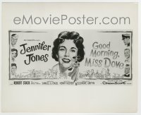 4m397 GOOD MORNING MISS DOVE 8.25x10 still '55 great art of Jennifer Jones used on the 24-sheet!