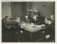 4m458 HIS WOMAN 8x9 key book still '31 Gary Cooper at meeting with six other men!