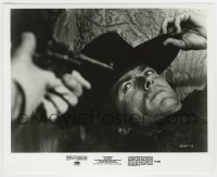 4m540 JOE KIDD 8.25x10 still '72 super close up of cowboy Clint Eastwood held at gunpoint!