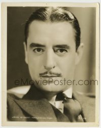 4m546 JOHN GILBERT 8x10.25 still '20s great head & shoulders portrait of the MGM leading man!