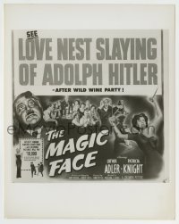 4m631 MAGIC FACE 8.25x10 still '51 art of Love Nest Slaying Adolph Hitler from the six-sheet!