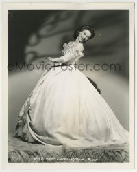 4m675 MEN IN HER LIFE 8x10.25 key book still '41 Loretta Young in beautiful gown by Schafer!