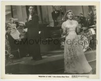 4m768 PRESENTING LILY MARS 8x10.25 still '43 great image of Judy Garland singing in front of band!
