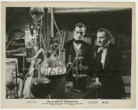 4m789 REVENGE OF FRANKENSTEIN 8x10.25 still '58 Peter Cushing & Francis Matthews in laboratory!