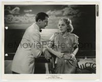 4m878 STOWAWAY 8x10 still '36 Robert Young & sexy Alice Faye smoking on ship's deck!