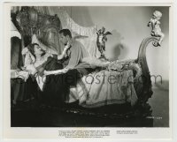 4m892 SUNSET BOULEVARD 8.25x10 still '50 Gloria Swanson seduces William Holden in her bedroom!