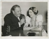 4m965 WALLACE BEERY/PRISCILLA DEAN 7x9 news photo '40 he's still in movies, but she's retired!