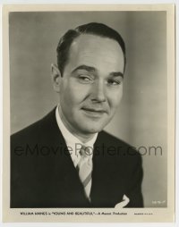 4m996 YOUNG & BEAUTIFUL 8x10.25 still '34 great head & shoulders portrait of William Haines!