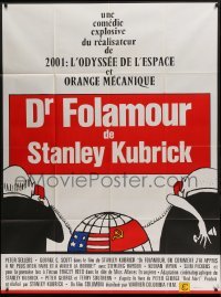 4p651 DR. STRANGELOVE French 1p R70s Stanley Kubrick classic, Peter Sellers, George C. Scott