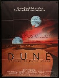 4p656 DUNE French 1p 84 David Lynch sci-fi epic, best image of two moons over desert!