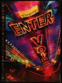 4p661 ENTER THE VOID French 1p '09 directed by Gaspar Noe, striking colorful image!