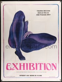 4p667 EXHIBITION French 1p '75 directed by Jean-Francois Davy, great sexy legs artwork!