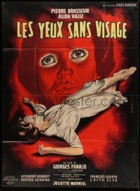4p668 EYES WITHOUT A FACE French 1p '59 Georges Franju's Les Yeux Sans Visage, best Mascii art!