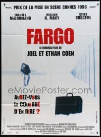 4p669 FARGO French 1p '96 a homespun murder story from the Coen Brothers, different image!