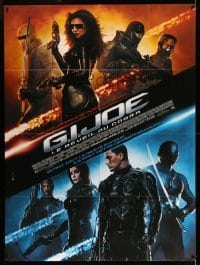 4p688 G.I. JOE THE RISE OF COBRA French 1p '09 cool montage of Channing Tatum & top cast!