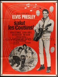 4p754 KISSIN' COUSINS French 1p '70 different images of Elvis Presley with guitar & girls, Guys art