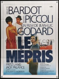 4p773 LE MEPRIS French 1p R70 Jean-Luc Godard, sexy Brigitte Bardot, Michel Piccoli