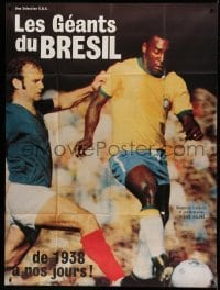 4p778 LES GEANTS DU BRESIL French 1p '74 a history of football/soccer from 1938 to the present!