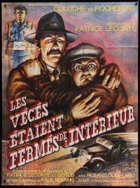 4p781 LES VECES ETAIENT FERMES DE L'INTERIEUR French 1p '76 Sole art of Coluche & Jean Rochefort!