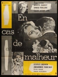 4p797 LOVE IS MY PROFESSION French 1p R60s Georges Simoneon's En Cas de Malheur, Brigitte Bardot
