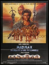 4p802 MAD MAX BEYOND THUNDERDOME CinePoster REPRO French 1p '85 Amsel art of Gibson & Tina Turner!
