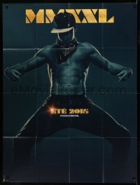 4p804 MAGIC MIKE XXL teaser French 1p '15 full-length image of barechested male stripper!