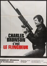 4p816 MECHANIC French 1p '73 great image of Charles Bronson with snipe rifle, Michael Winner