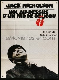 4p844 ONE FLEW OVER THE CUCKOO'S NEST French 1p R90s Jack Nicholson, Milos Forman classic!